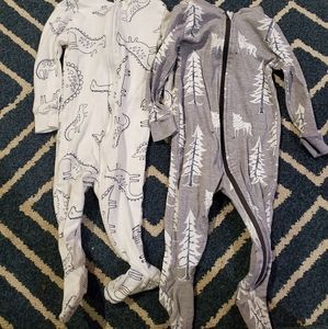 6 month baby footed jammies